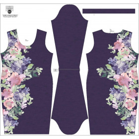 PENCIL DRESS (ALISA) - WATER-COLOR FLOWERS pat. 5 - sewing set