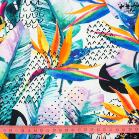 WATER-COLOR JUNGLE - Viscose jersey WE210