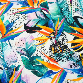 WATER-COLOR JUNGLE - Viscose jersey WE210