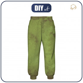 KID'S JOGGERS (ROBIN) - OLIVE - sewing set