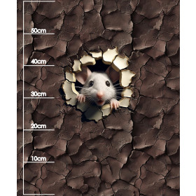 ANIMALS CRACKED wz.6 (MOUSE) - panel (60cm x 50cm) 