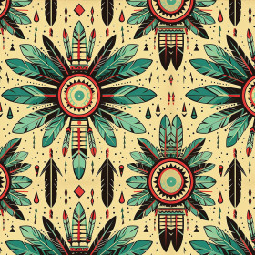 AROUND THE WORLD wz.6 - looped knit fabric