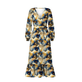 AUTUMN FLOWERS WZ.11 - Cotton woven fabric