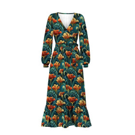 AUTUMN FLOWERS WZ.14 - Cotton woven fabric
