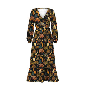 AUTUMN FOREST WZ. 3 - looped knit fabric with elastane ITY