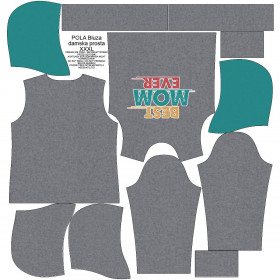 CLASSIC WOMEN’S HOODIE (POLA) - BEST MOM EVER - looped knit fabric 