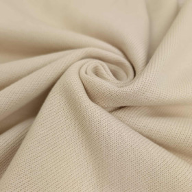 Exclusive Sweater-Knit Sweatshirt Fabric "Margot" - SANDY BEIGE (D-223)
