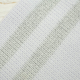 Folded ribbing GREY / white140cm