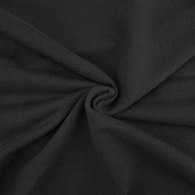 French terry TWILL 100% PREMIUM COTTON - BLACK (P290d)