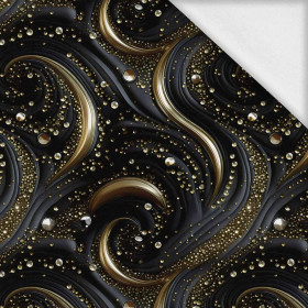 BLACK & GOLD GLAMOUR wz. 10 - looped knit fabric with elastane ITY