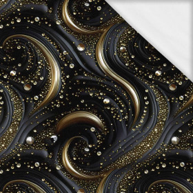 BLACK & GOLD GLAMOUR wz. 10- single jersey with elastane ITY