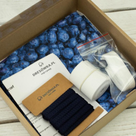 Men's swim trunks - BLUEBERRIES  - sewing set