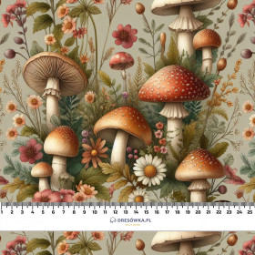 BOTANICAL FOREST wz.3 - Woven Fabric for tablecloths