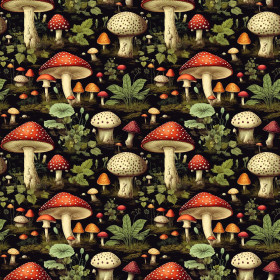 BOTANICAL FOREST wz.5- single jersey with elastane ITY