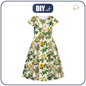 KID'S DRESS "MIA" - BOTANICAL GARDEN WZ.1 - sewing set