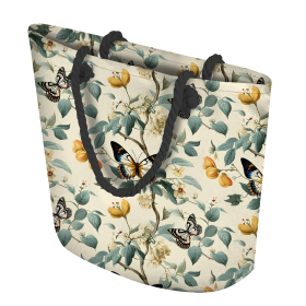 Butterfly & Flowers wz.2 - Linen 100%