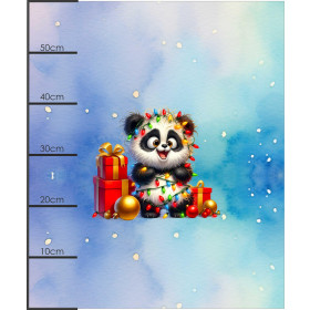 Christmas animal wz. 5 - panel (60cm x 50cm)  Cotton woven fabric