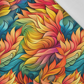 COLORFUL LEAVES pat. 4 - Cotton woven fabric