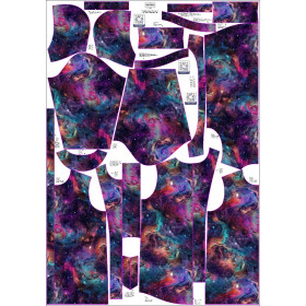 WOMEN'S PARKA (ANNA) - COSMIC GALAXY PAT. 3 - sewing set