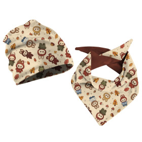 KID'S CAP AND SCARF (CLASSIC) - CREEPY CUTE WZ.8 - sewing set