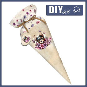 First Grade Candy Cone - CUTE ANIMALS WZ.12 - sewing set