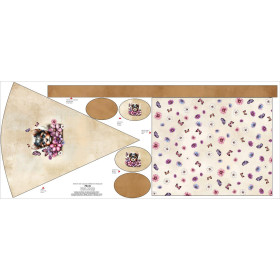 First Grade Candy Cone - CUTE ANIMALS WZ.12 - sewing set