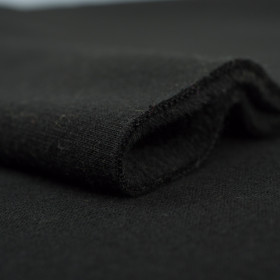 BLACK - brushed sweatshirt with teddy / alpine fleece