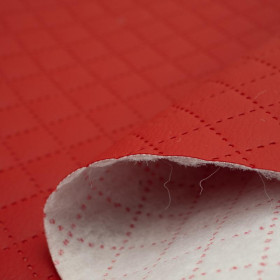 RED (47cm x 50cm) - Quilted crash leatherett