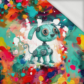 DOG NEUTRON - panel (60cm x 50cm) looped knit