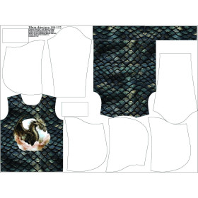 KID'S HOODIE (ALEX) - dragon gray - sewing set