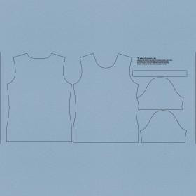KID’S T-SHIRT (128/134) - B-06 SERENITY / blue - single jersey 