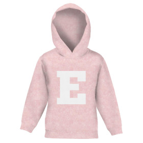 KID'S HOODIE (ALEX) - "E" / acid wash pale pink - sewing set