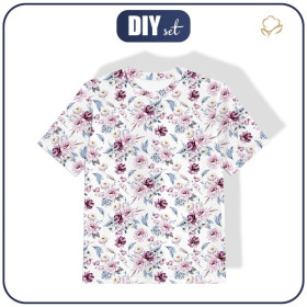 KID’S T-SHIRT- WATERCOLOR BOUQUET Pat. 2  - single jersey