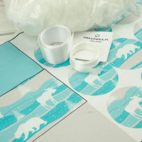 CHRISTMAS WREATH - Alaska / light blue - sewing set