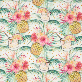 PINEAPPLE DRINK - looped knit fabric