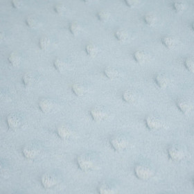 BABY BLUE - dotted plush (minky)