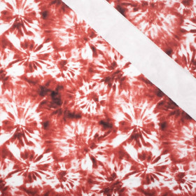 BATIK pat. 1 / red - looped knit fabric