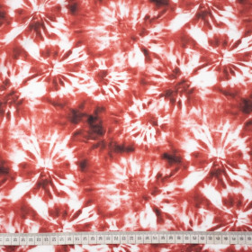BATIK pat. 1 / red - looped knit fabric