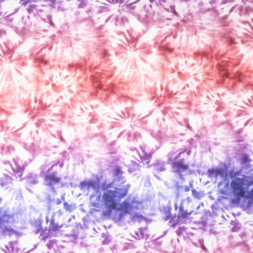 BATIK pat. 1 / purple-pink - looped knit fabric