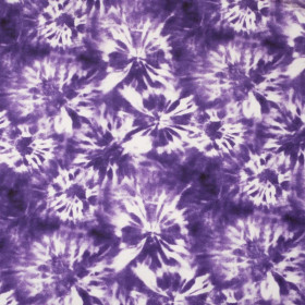 BATIK pat. 1 / purple - looped knit fabric