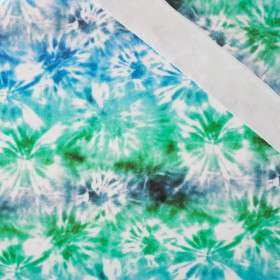 BATIK pat. 1 / blue - green - looped knit fabric