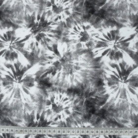 BATIK pat. 1 / grey - looped knit fabric