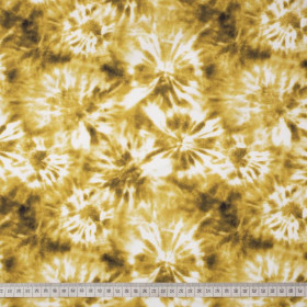 BATIK pat. 1 / gold - looped knit fabric