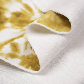 BATIK pat. 1 / gold - looped knit fabric