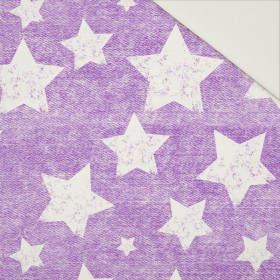 WHITE STARS / vinage look jeans (purple) - Cotton drill