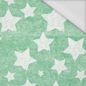 WHITE STARS / vinage look jeans (green) - Waterproof woven fabric