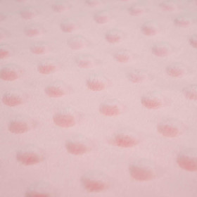 PALE PINK - dotted plush (minky)