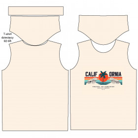 KID’S T-SHIRT - CALIFORNIA no. 1 / beige - single jersey 