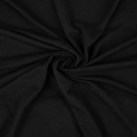 BLACK - Bamboo Single Jersey with elastan 230g