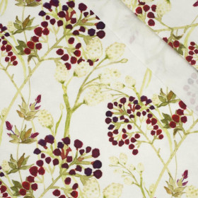 ELDERBERRY (BLOOMING MEADOW) - looped knit fabric